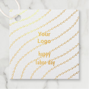 Einfaches, minimales und individuelles Logo Geschenkanhänger