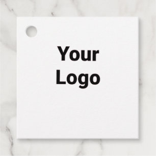 Einfaches, minimales und individuelles Logo Geschenkanhänger