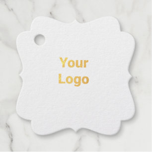 Einfaches, minimales und individuelles Logo Geschenkanhänger