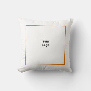 Einfaches, minimales und individuelles Logo Kissen