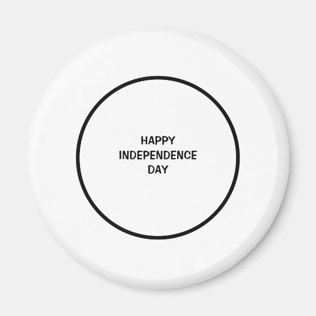 Einfaches, minimales und individuelles Logo Magnet (Vorne)