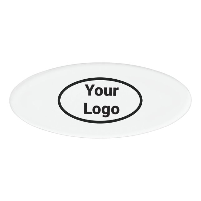 Einfaches, minimales und individuelles Logo Namenschild (Vorderseite)