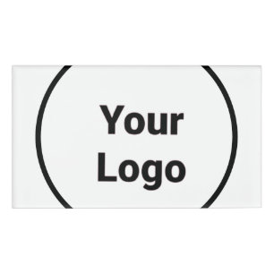 Einfaches, minimales und individuelles Logo Namenschild