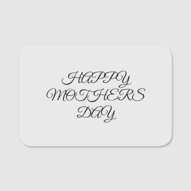 Einfaches, minimales und individuelles Logo Namensschild (Vorderseite)