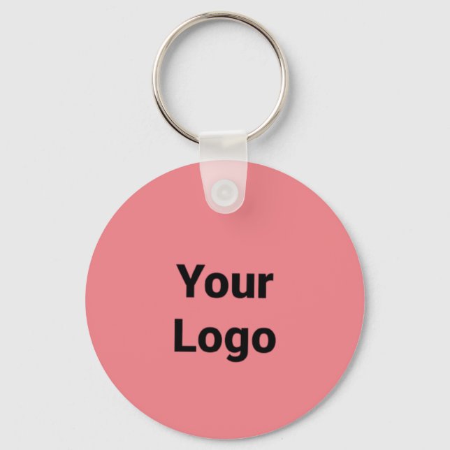 Einfaches, minimales und individuelles Logo Schlüsselanhänger (Vorderseite)