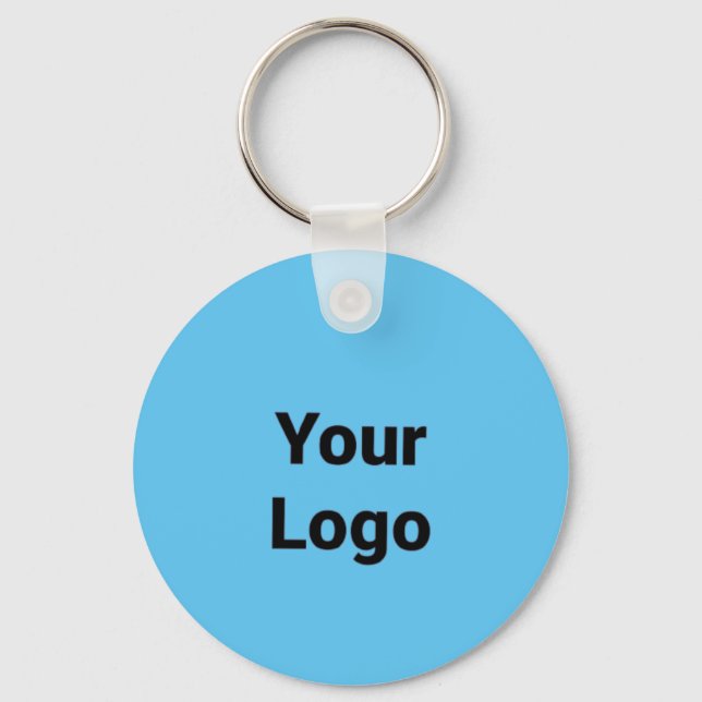 Einfaches, minimales und individuelles Logo Schlüsselanhänger (Vorderseite)