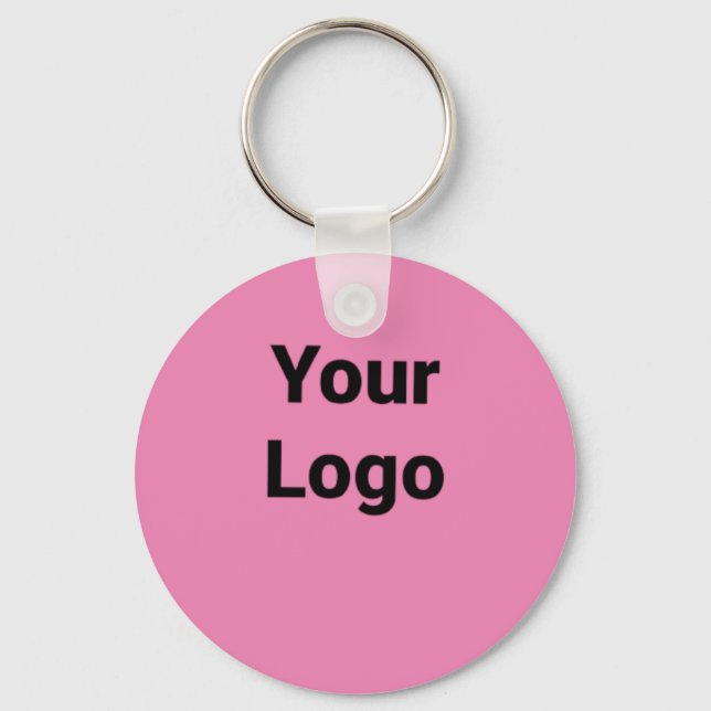 Einfaches, minimales und individuelles Logo Schlüsselanhänger (Vorderseite)