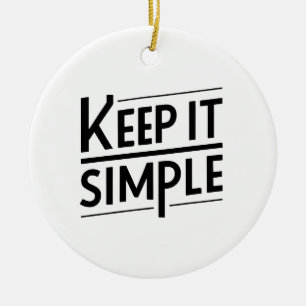 Einfaches Minimales Zitatdesign Keramik Ornament