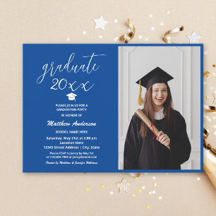 Einfaches Minimalistisch Graduate 2024 Abschluss F Einladung