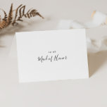 Einfaches Minimalistisches Brautparty Vielen Dank Dankeskarte<br><div class="desc">Dieses schlichte minimalistische Brautparty danke Ihnen Karte ist perfekt für eine moderne Hochzeit. Das einfache und elegante Design zeichnet sich durch klassische und extravagante Schriftzeichen in Schwarz und Weiß aus.</div>