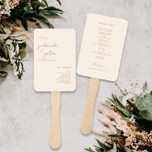 Einfaches Minimalistisches Cream Modern Wedding Pr