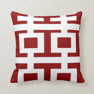 Einfaches Minimalistisches doppeltes Kissen