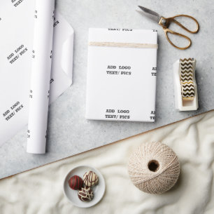 Einfaches minimalistisches elegantes benutzerdefin geschenkpapier