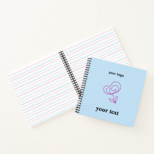 Einfaches minimalistisches elegantes benutzerdefin notizbuch