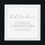 Einfaches Minimalistisches Elegantes Chic Brautpar Magnet<br><div class="desc">Dieses einfache und moderne Design besteht aus Sans Serif und spielerischer kursiver Typografie mit doodle Herzen. Ideal für Hochzeiten Brautparty Gastgeschenke.</div>