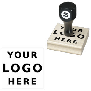 Einfaches Minimalistisches Firmenlogo hinzufügen Gummistempel