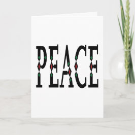 Einfaches minimalistisches Friedensurlaub Feiertagskarte