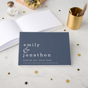 Einfaches Minimalistisches Gästebuch von Dusty Nav
