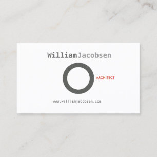 Einfaches Minimalistisches Grau Visitenkarte