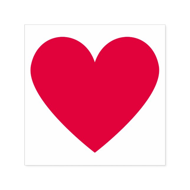 Einfaches Minimalistisches Herz individuell anpass Permastempel (Design)