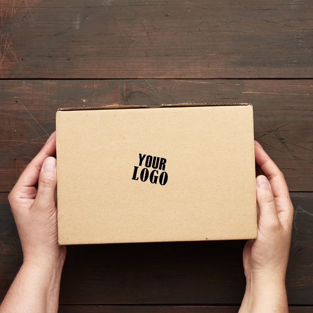 Einfaches Minimalistisches Logo hier Permastempel (Business stamp with simple add your logo,)