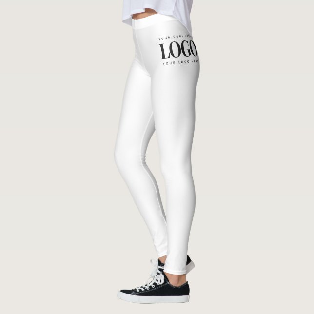 Einfaches Minimalistisches Rectangle-Business-Logo Leggings (Links)