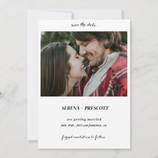 Einfaches Minimalistisches Save the Date Foto