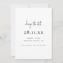 Einfaches Minimalistisches Skript-Schriftart Änder Save The Date