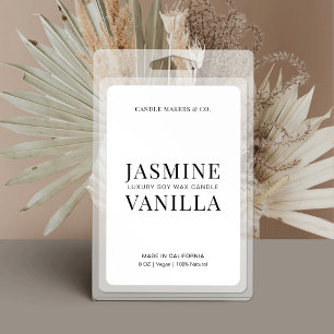 Einfaches Minimalistisches Wachsglätten-Etikett Lebensmitteletikett