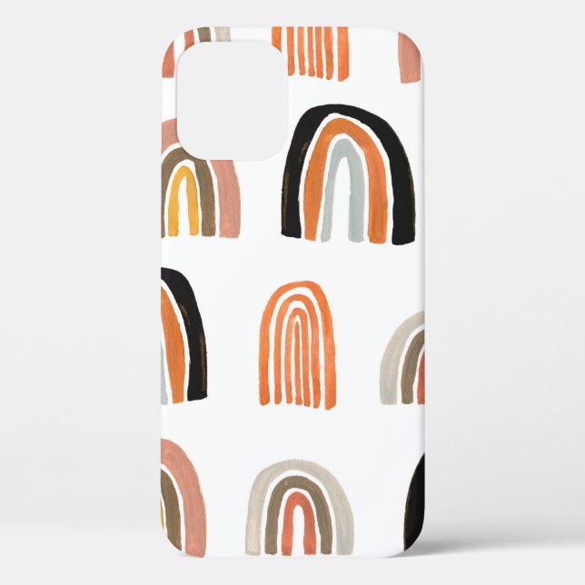 Einfaches Minimalmodell nahtlos Muster mit Gouache Case-Mate iPhone Hülle (Rückseite)