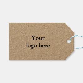 einfaches Minimum Hinzufügen von Logo Text Details Geschenkanhänger