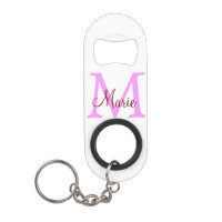einfaches Minimum Name monogramm rosa rot