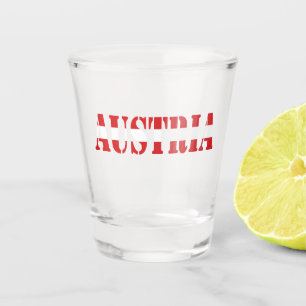 Einfaches Modern Austria National Flag Apparel Schnapsglas