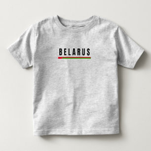 Einfaches Modern Belarus Art Letter Souvenir Kleinkind T-shirt