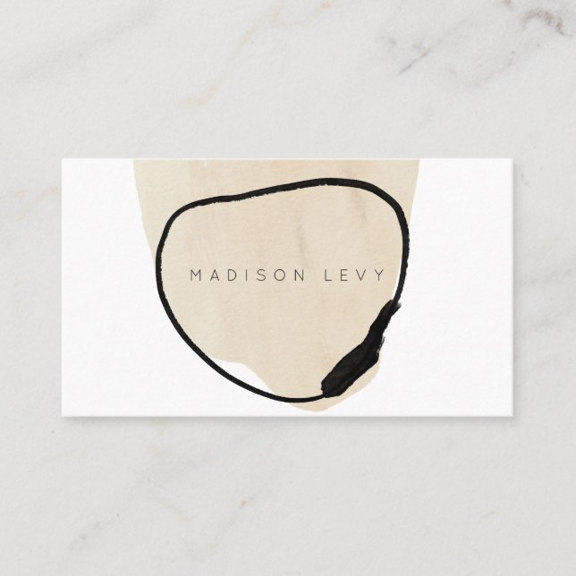 Einfaches modernes Abstraktes Kunsthandwerk Terminkarte (Vorderseite)