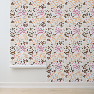 Einfaches, modernes, Abstraktes Muster Tapete