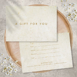 Einfaches modernes Antiquitäten-Boho-Geschenk Zert