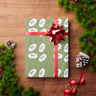 Einfaches modernes Baum-Muster Geschenkpapier