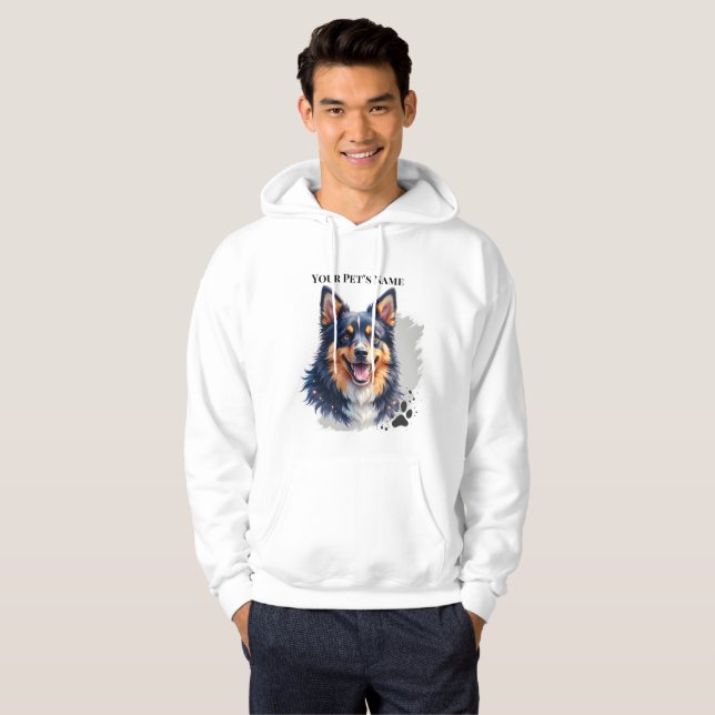 Einfaches modernes benutzerdefiniertes Design mit  Hoodie (Vorne ganz)