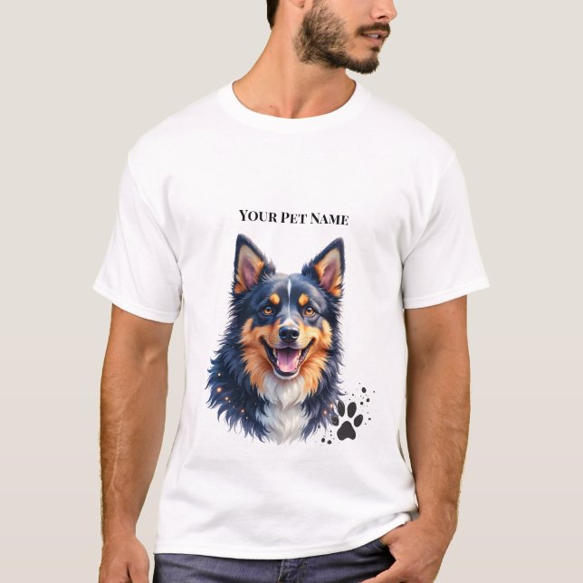 Einfaches modernes benutzerdefiniertes Design mit  T-Shirt (Vorderseite)