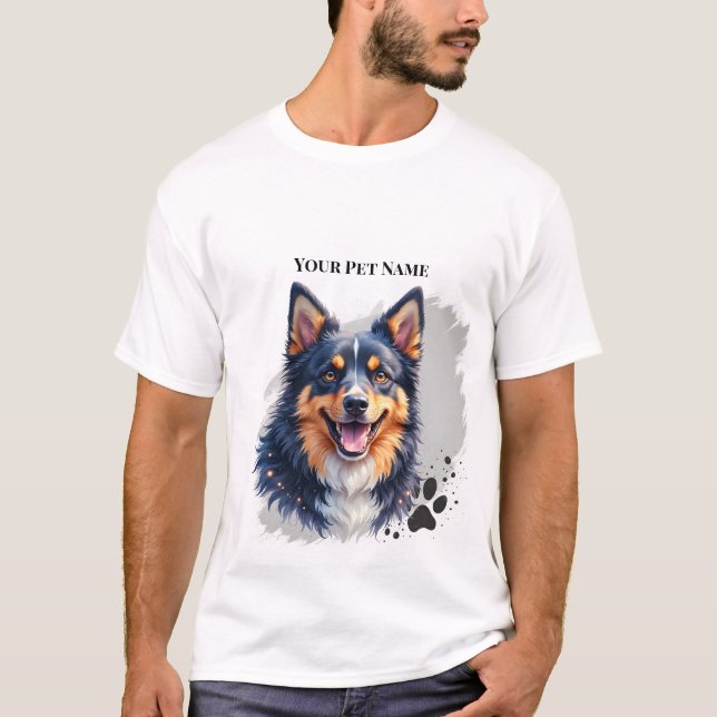 Einfaches modernes benutzerdefiniertes Design mit  T-Shirt (Vorderseite)
