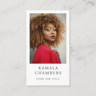 Einfaches modernes Berufliches Foto Visitenkarte