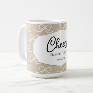 Einfaches modernes Bogenmuster Kaffeetasse