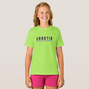 Einfaches modernes Dubrovnik Kroatien Buchstabenfl T-Shirt