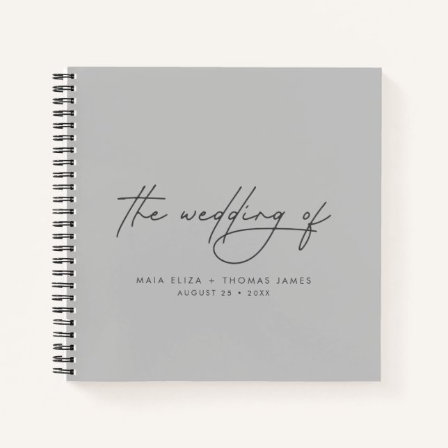 Einfaches modernes elegantes, preisfreundliches Gä Notizbuch (Vorderseite)