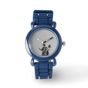 Einfaches, modernes Foto mit Möwen auf der Statue Armbanduhr