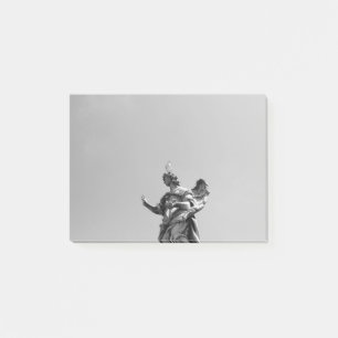 Einfaches, modernes Foto mit Möwen auf der Statue Post-it Klebezettel