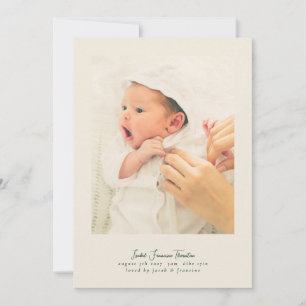 einfaches, modernes Frame 5 Collage Foto Script Ba Ankündigung