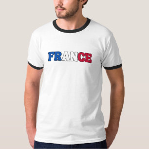Einfaches, modernes französisches Flag-Apparel T-Shirt