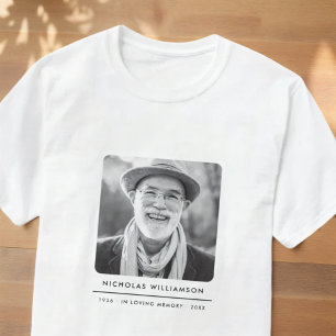 Einfaches modernes Gedenk Erinnerungsbild mit indi T-Shirt